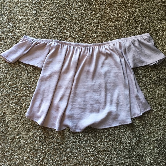 American Eagle Outfitters Tops - Purple Off the Shoulder Top